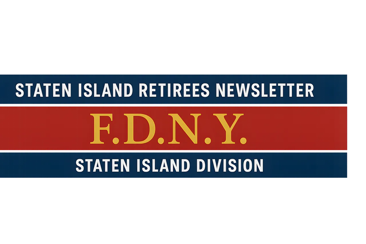 FDNY Staten Island Retirees Association newsletter header